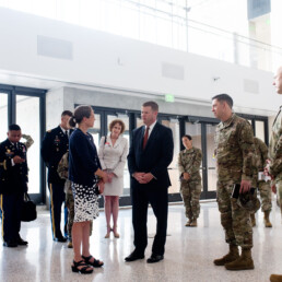 Dean Wood meets Under Secretary of the Army